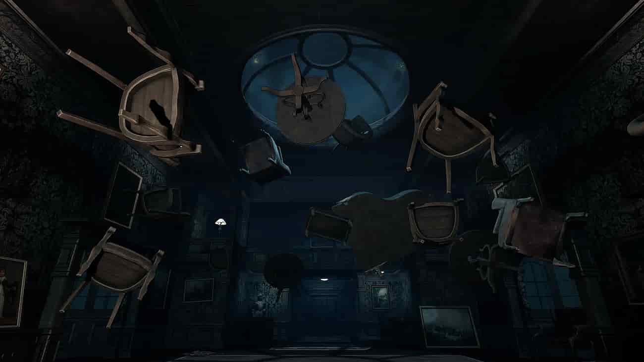 Gameplay screenshot of Affected The Manor