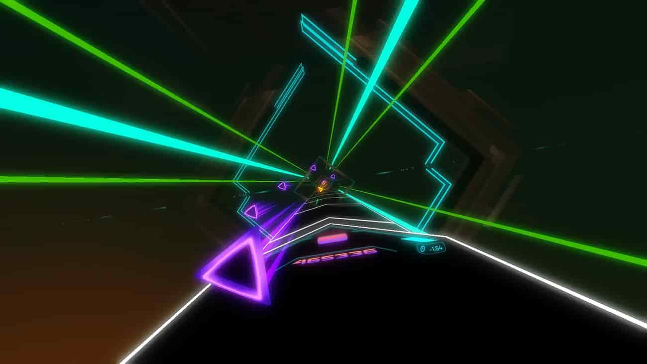 Gameplay screenshot of Audio Trip