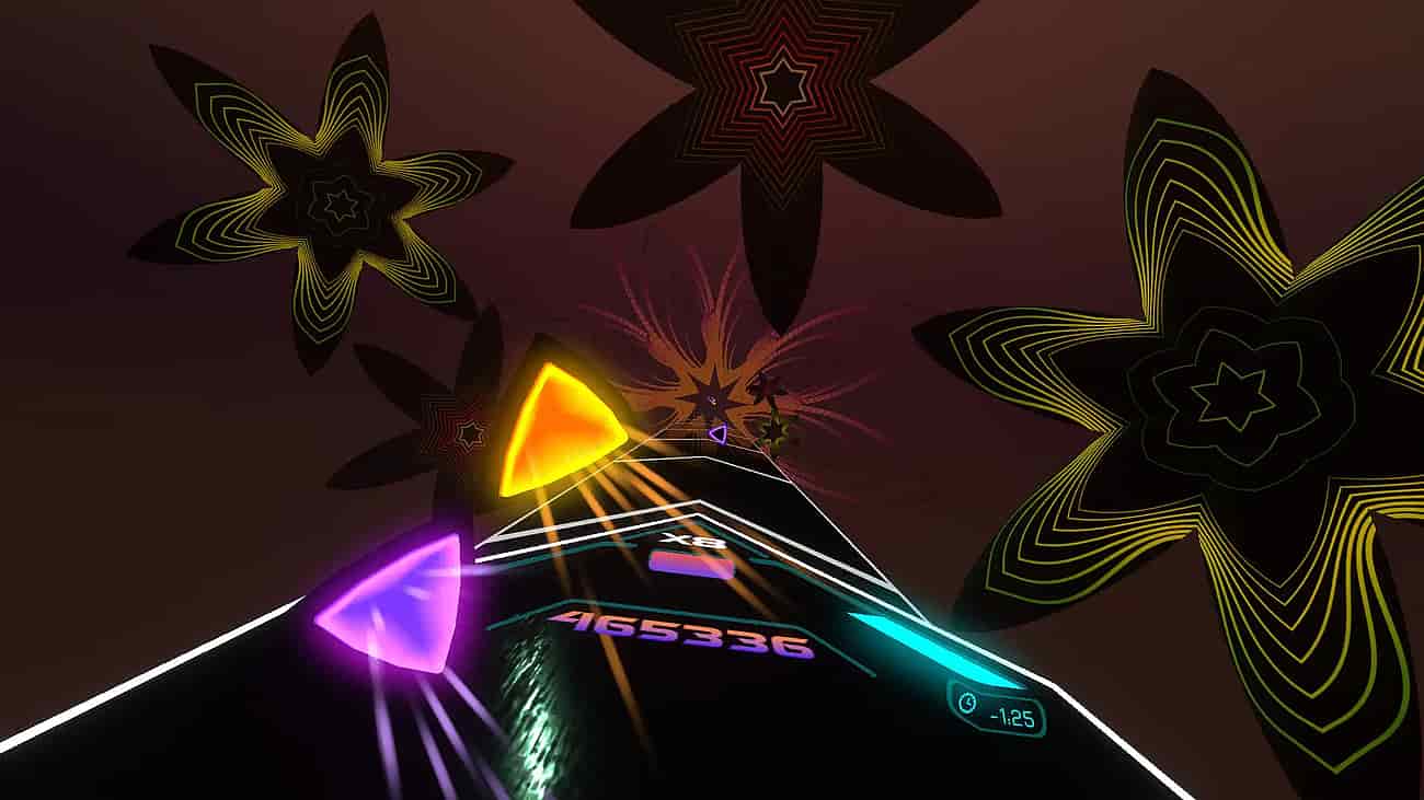 Gameplay screenshot of Audio Trip