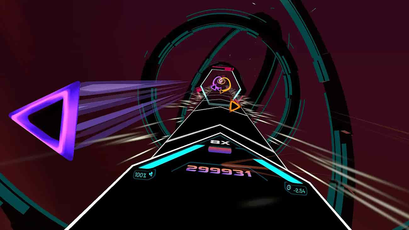 Gameplay screenshot of Audio Trip