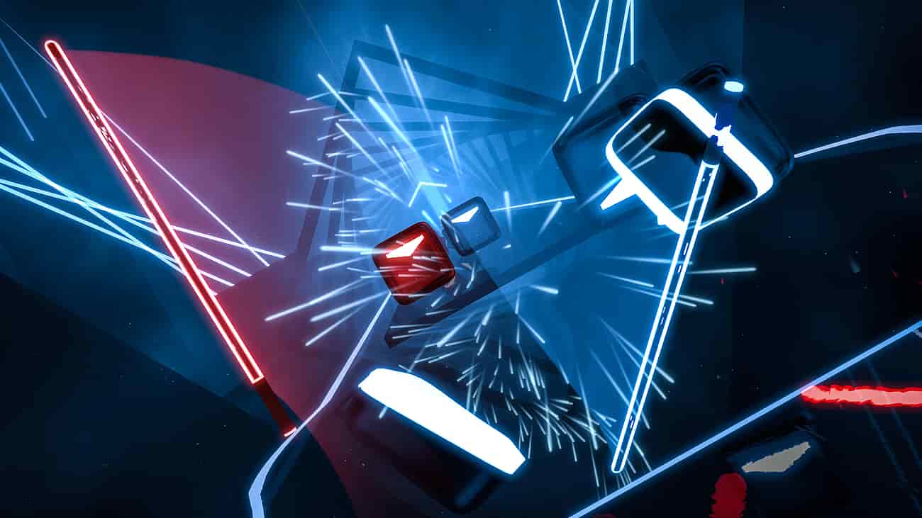 Gameplay screenshot of Beat Saber