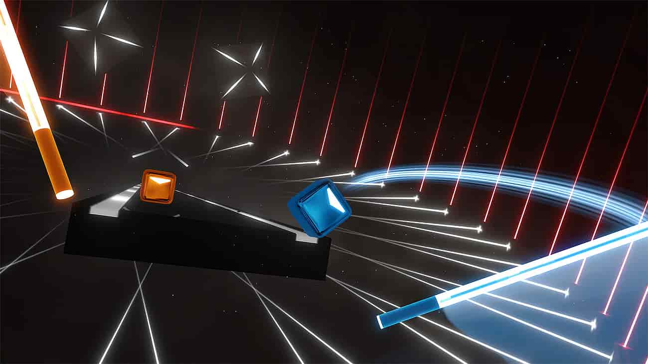 Gameplay screenshot of Beat Saber