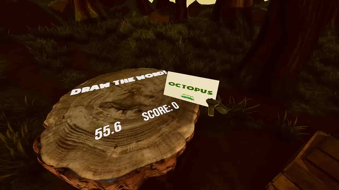Gameplay screenshot of Doodle VR