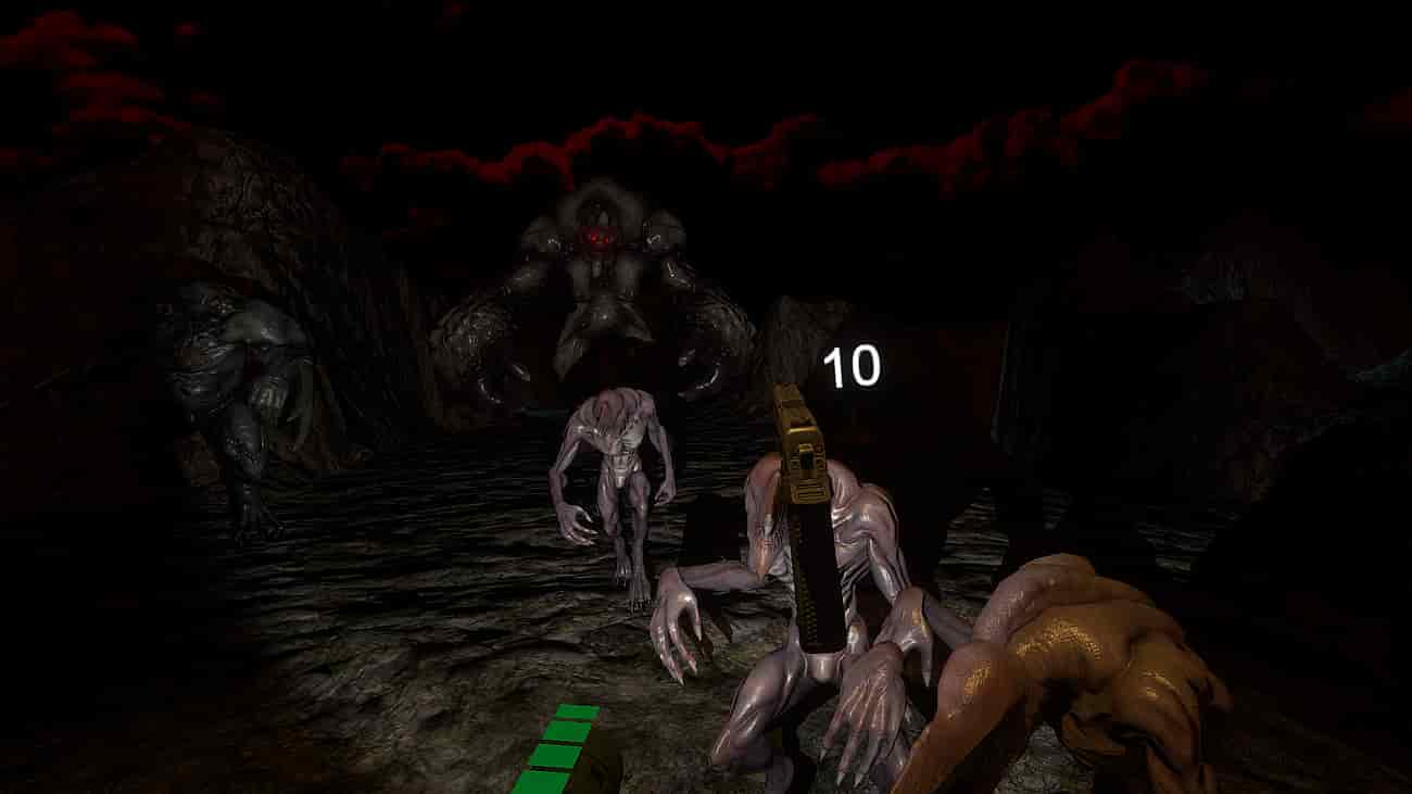 Gameplay screenshot of Hell Dimension VR
