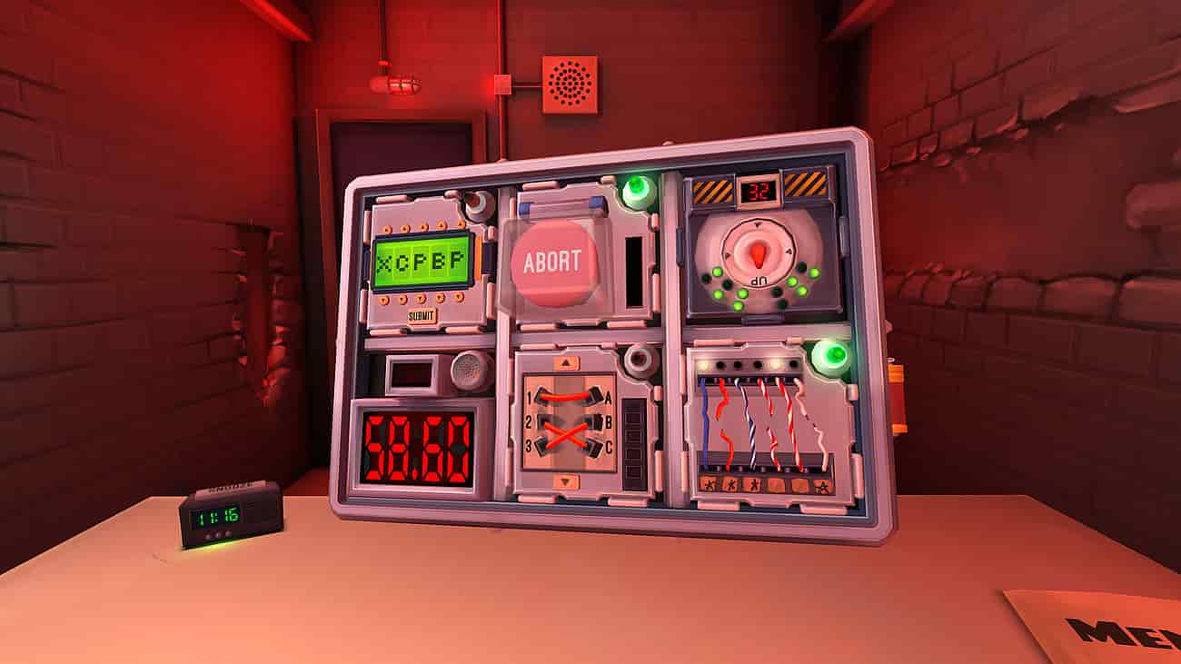 Gameplay screenshot of Keep Talking and Nobody Explodes