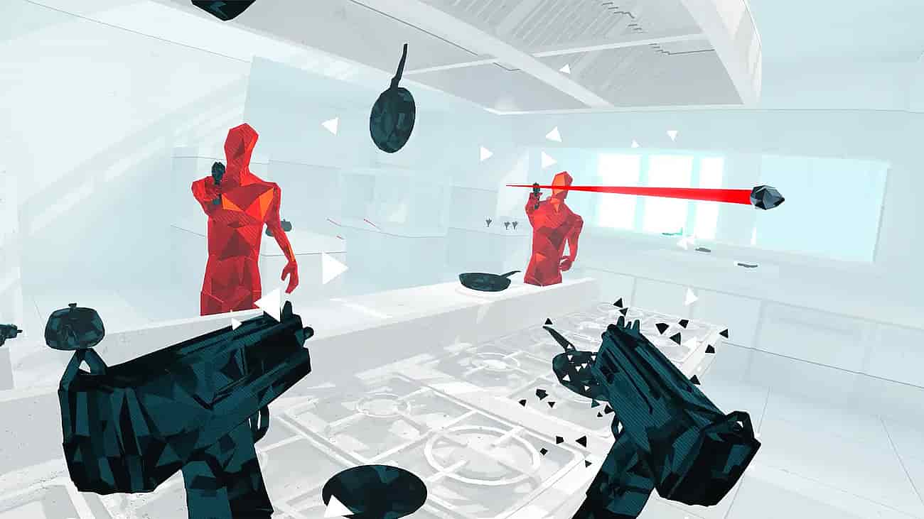 Gameplay screenshot of SuperHot VR