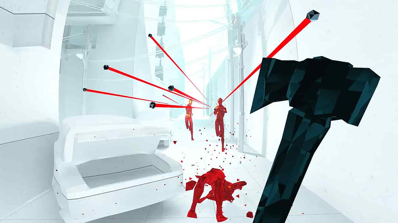 Gameplay screenshot of SuperHot VR