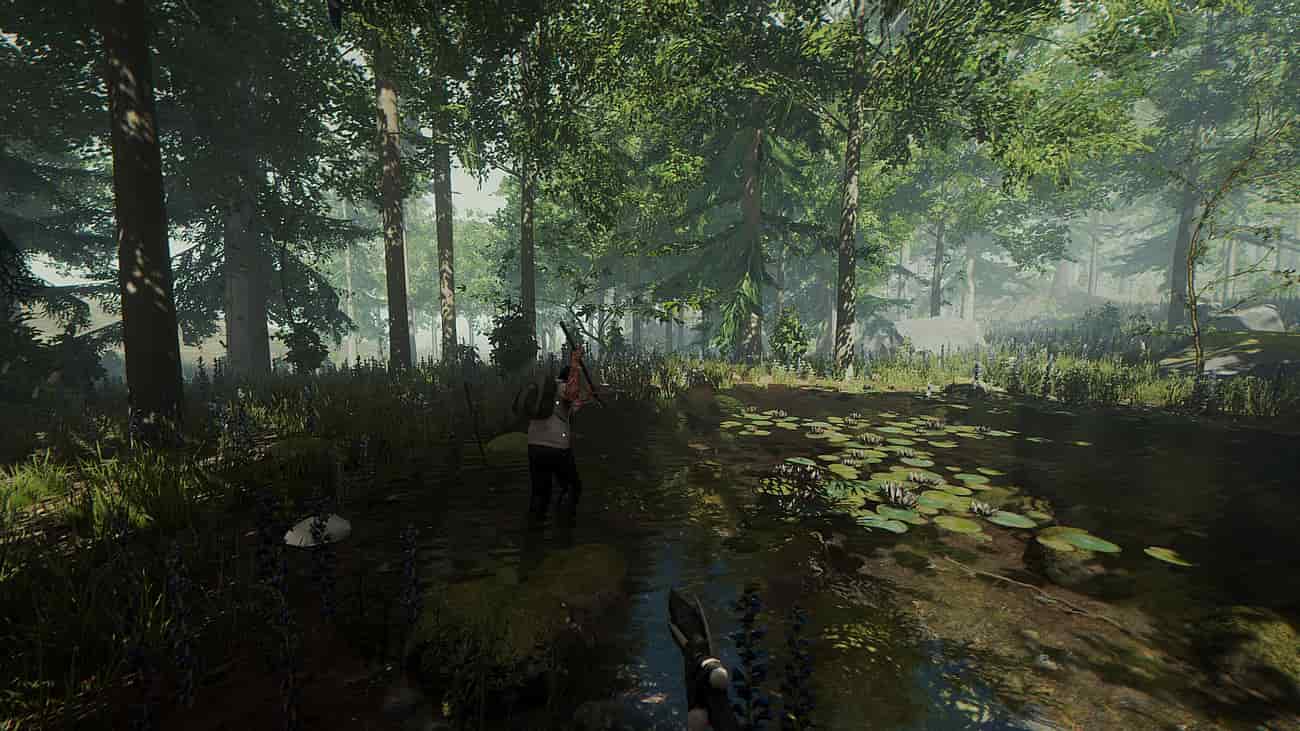 Gameplay screenshot of The Forest VR