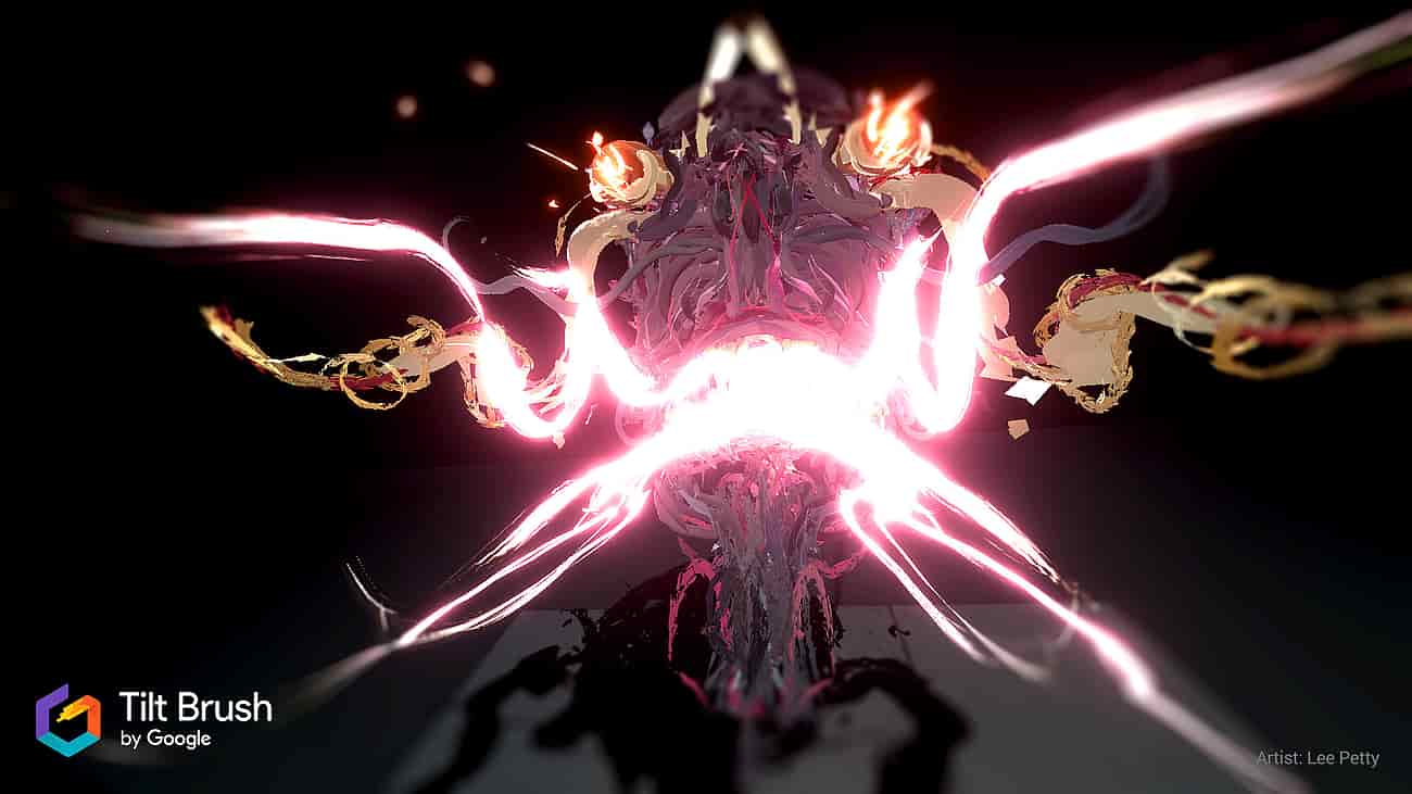 Gameplay screenshot of Tilt Brush