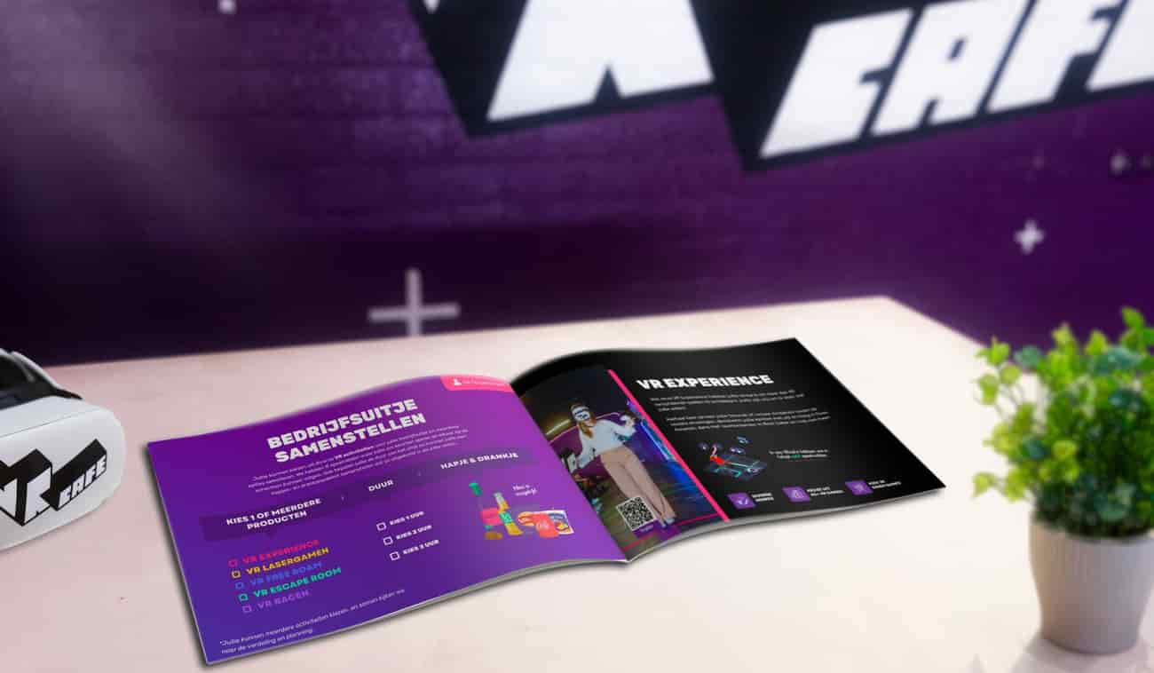 Brochure on the table